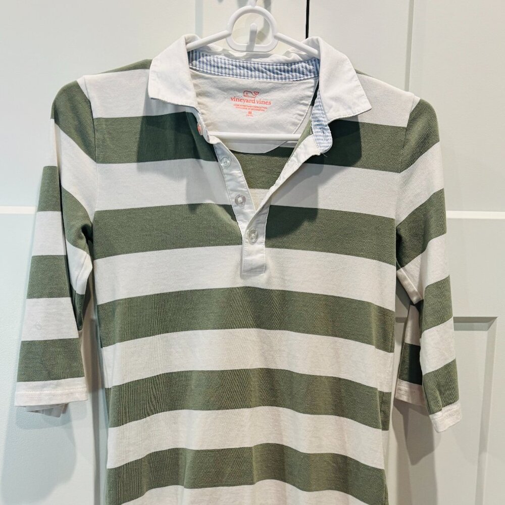 Vineyard Vines Girls Striped Polo Dress/Top – Size Medium